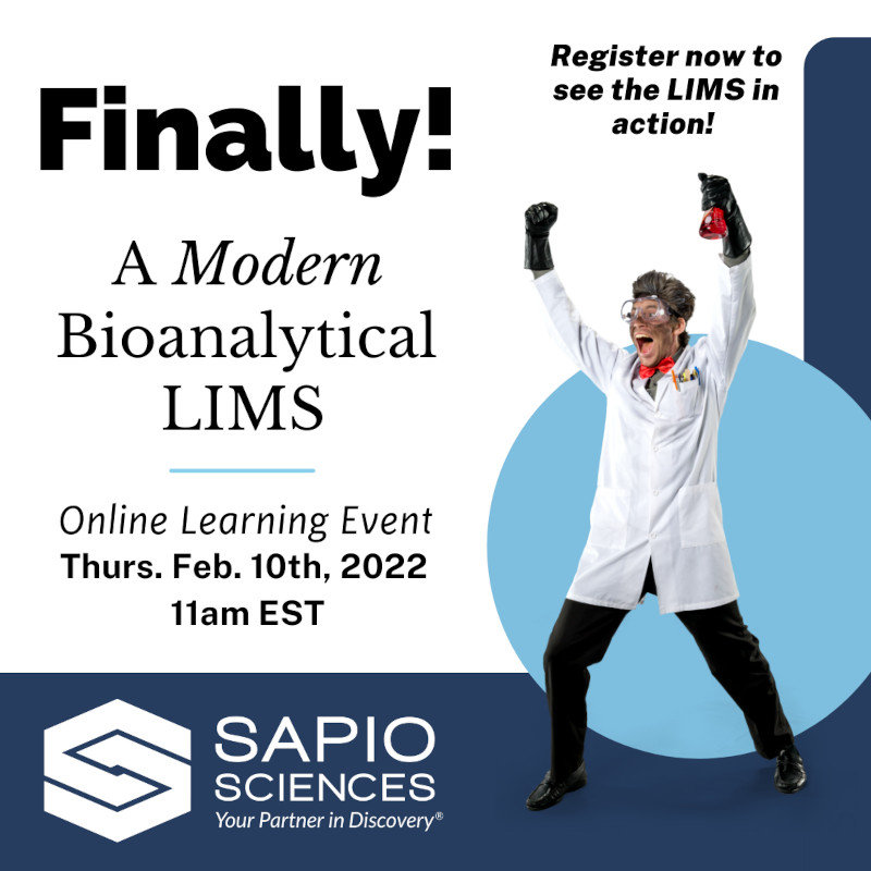 A scientist excited about a modern bioanalytical LIMS